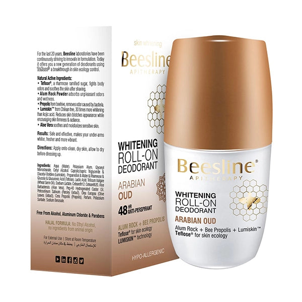 Beesline Whitening Roll On Deo Arabian Oud 50ml