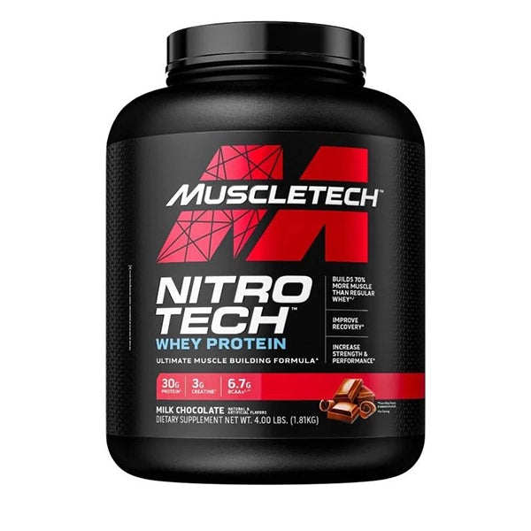 Muscletech Nitrotech Milk Chocolate 4 Lbs - Protein Powder - Muscletech