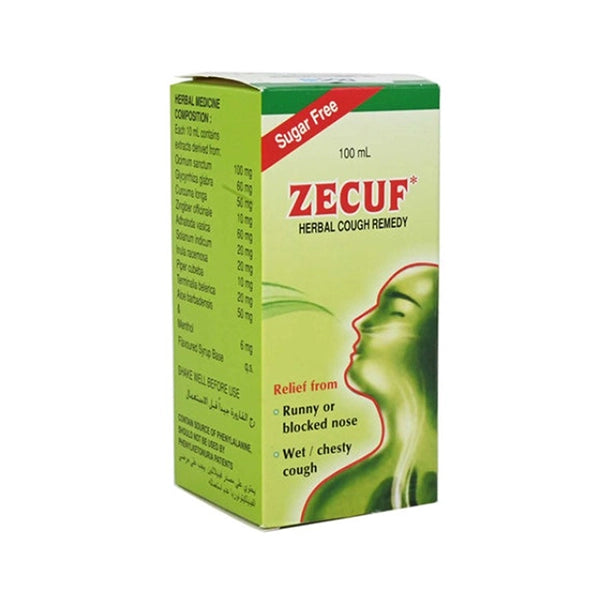 Zecuf Sugar Free Cough Syrup 100 Ml