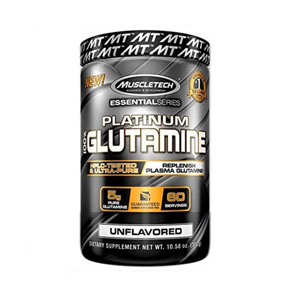 Muscletech Essn Series Platinum 100% Glutamin 302 - Muscle Recovery - Muscletech