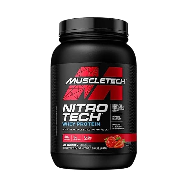 Muscletech Nitrotech Strawberry 2 Lbs - Protein Powder - Muscletech