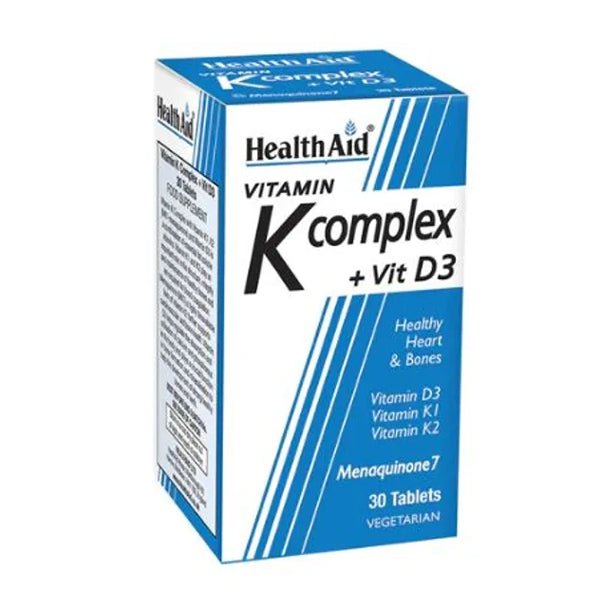 Health Aid Vitamin K Complex + Vit D3 Tab 30s