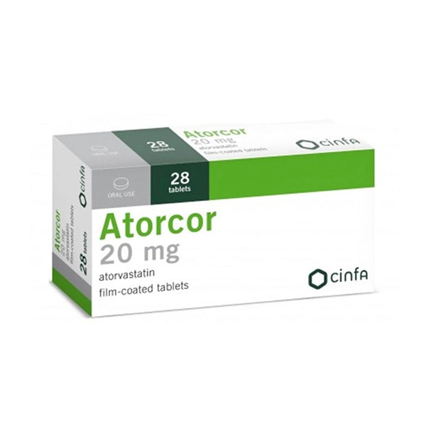 Atorcor 20mg Capsules 28's