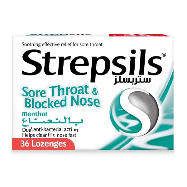 Strepsils Sore Throat Menthol 36 Lozenges