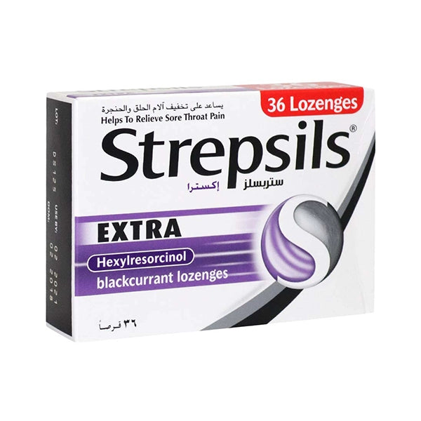 Strepsils Extra Blackcurrant 36's