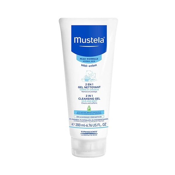 Mustela 2 In 1 Hair &amp; Body Cleansing Gel 200ml