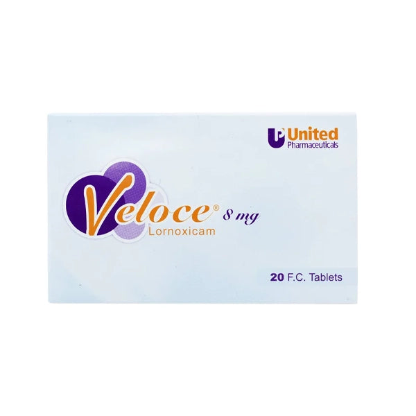 Veloce 8mg Tablets 20's