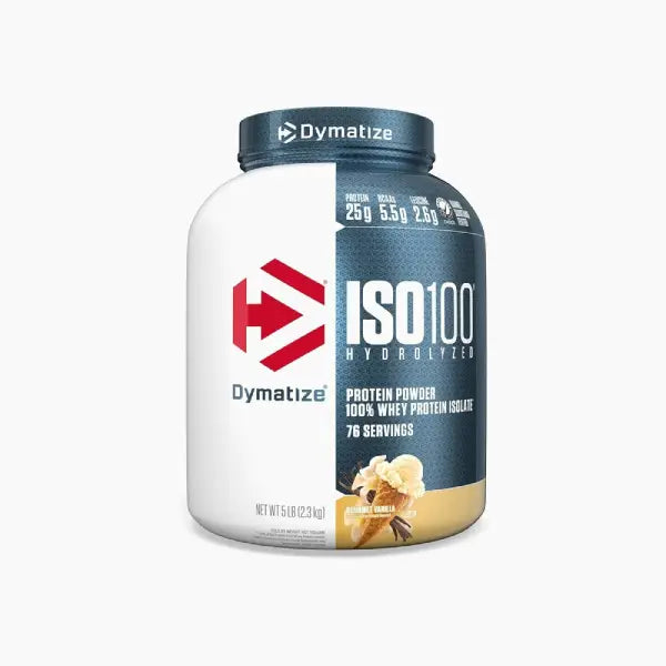 Dymatize Iso 100 Gourmet Vanilla 5 Lbs - Muscle Recovery - Dymatize