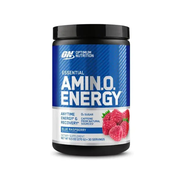 optimum nutrition essential amino energy 270gm blueraspberry - energy - Optimum Nutrition