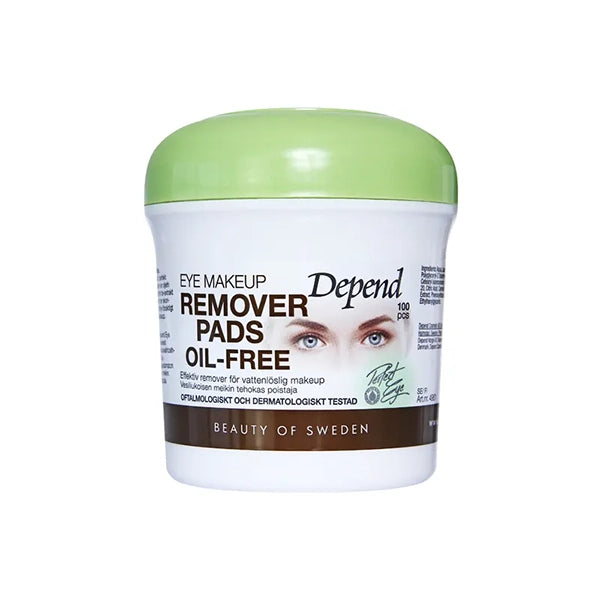 Depend Eye Make-up Removal Pad Oil Free 100's
