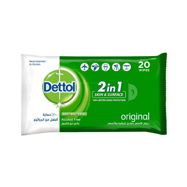 Dettol Skin &amp; Surface Wipes 20's