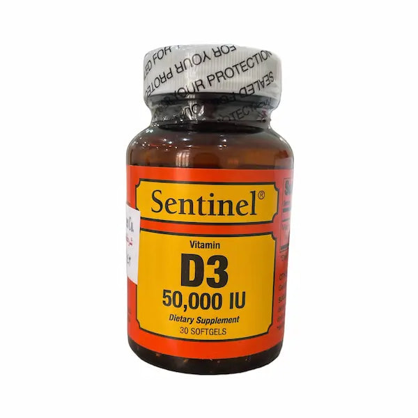 Sentinel Vit D3 50000 Iu 30 Softgels