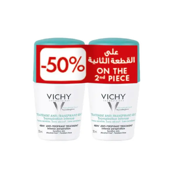Vichy Deo Roll On Transpiration Intense Offer Pack