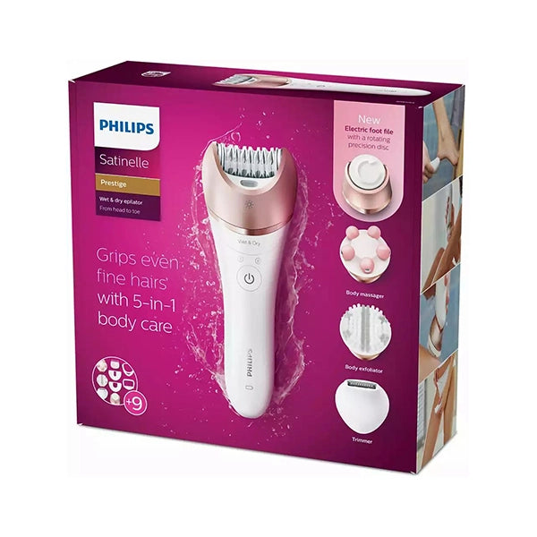 Philips Satinelle  Wet &amp; Dry Epilator From Head To Toe 5 In 1