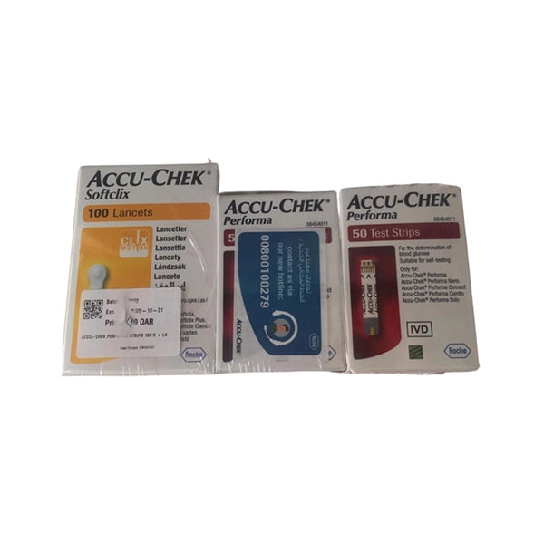 Accu Chek Performa Strips 100 And Lancet 100's Kit