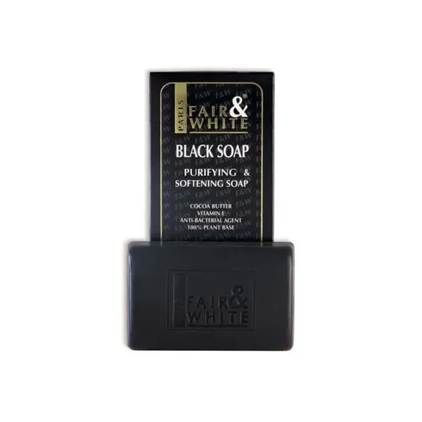 fair &amp; white black soap 200gm