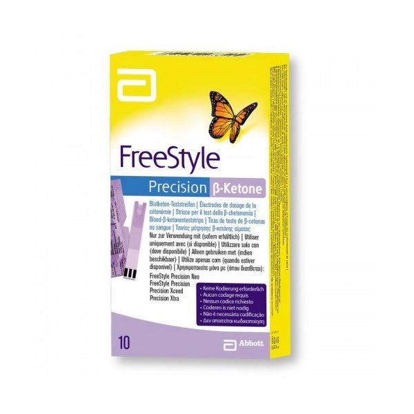Free Style Optium Ketone Strips 10's