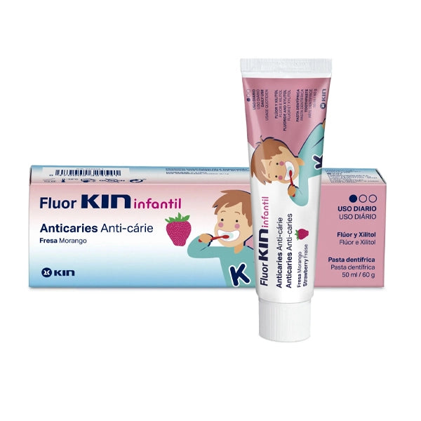 Kin Toothpaste Kids Buy Kin Fluor Strawberry Children's Toothpaste, 50ml Online | Sunlife ...