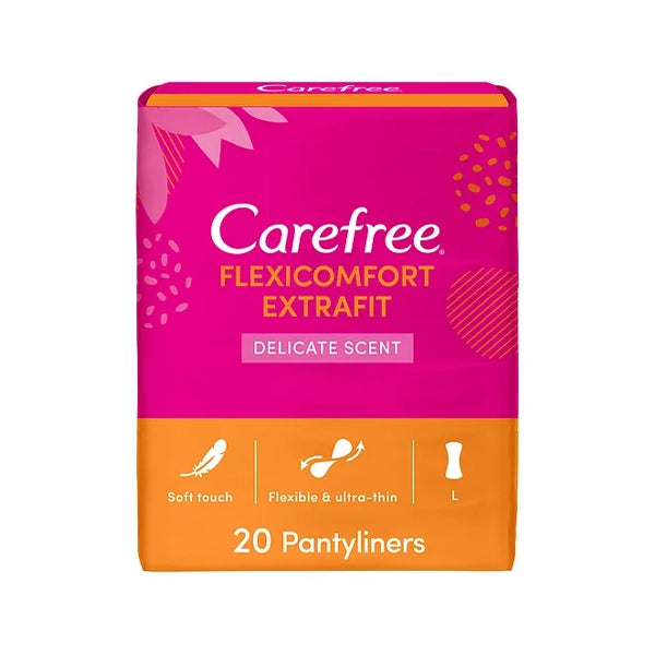 Carefree Flexicomfort Extra Fit Delicate Scent 20 Pantyliners