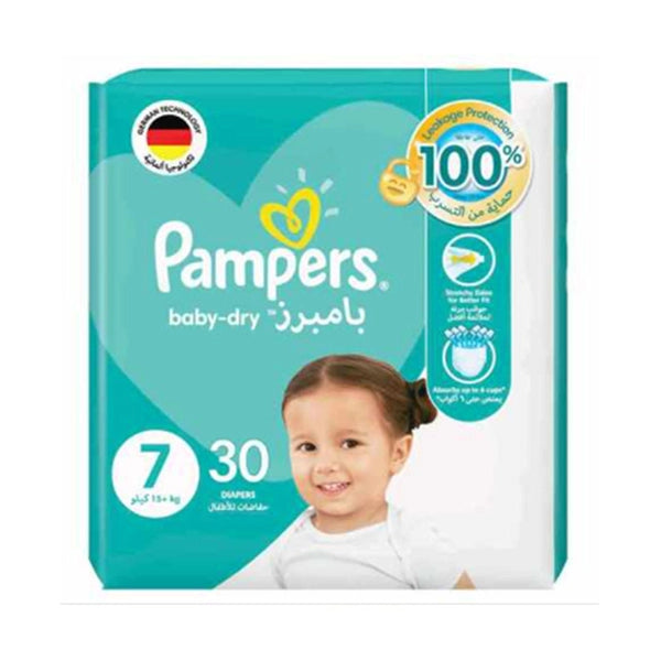 Pampers Baby Dry Size Seven 30 Diapers