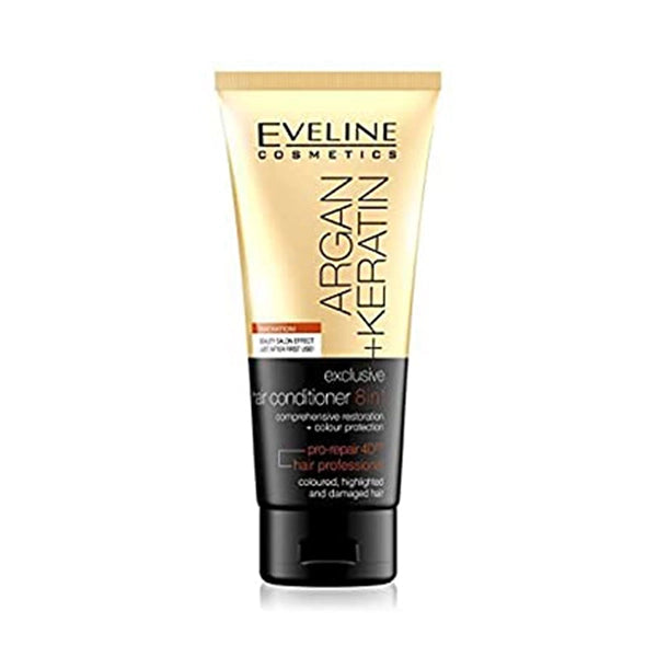 Eveline Hair Conditioner &amp; Argan 8 In 1 With Keratin 200ml