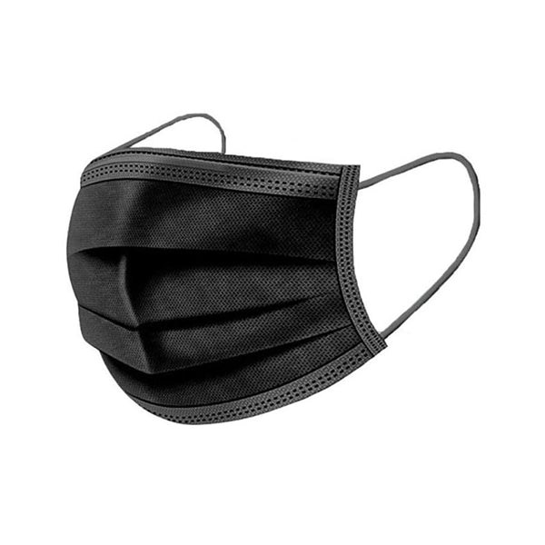 Nbk Black Face Mask 3ply 50 Pieces