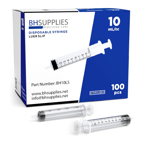 Sterile Disposable Syringe 10 Ml 100 Pcs