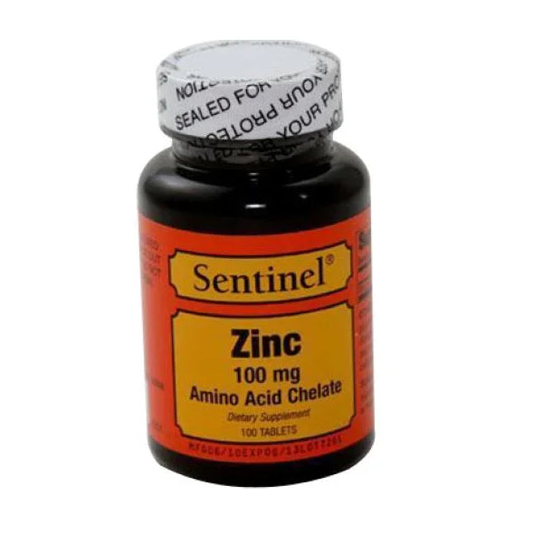 Sentinel Zinc 100mg 100 Tablets