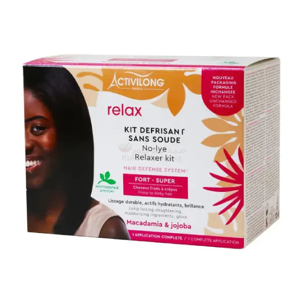 Activilong Hair No Lye Relaxer Kit  Strong With Jojoba &amp; Macadamia