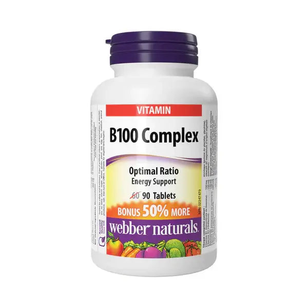webber naturals b100 complex 100mg tab 90's