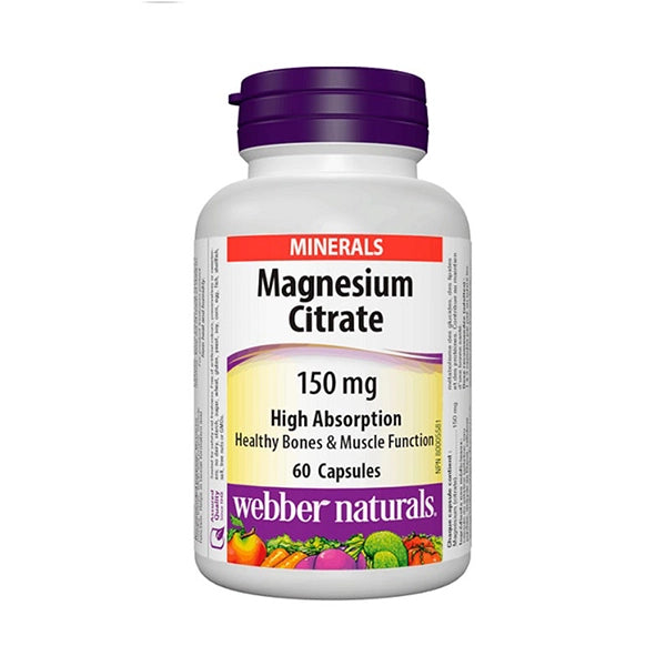 Webber Naturals Magnesium Citrate 150mg Caps 60's