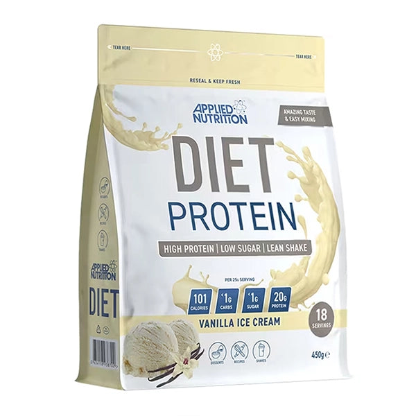 Applied Nutrition Diet Protein  Vanilla Ice Cream  450 Gm - Weight Management - Applied Nutrition