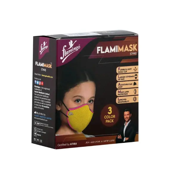 flamingo flame mask face mask child 3's