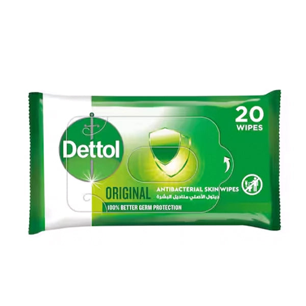 Dettol Surface Skin Wipes Original 20's