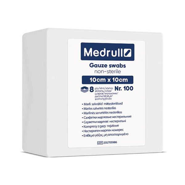 Medrull Sterile Gauze Swab 10 Cm* 10 Cm