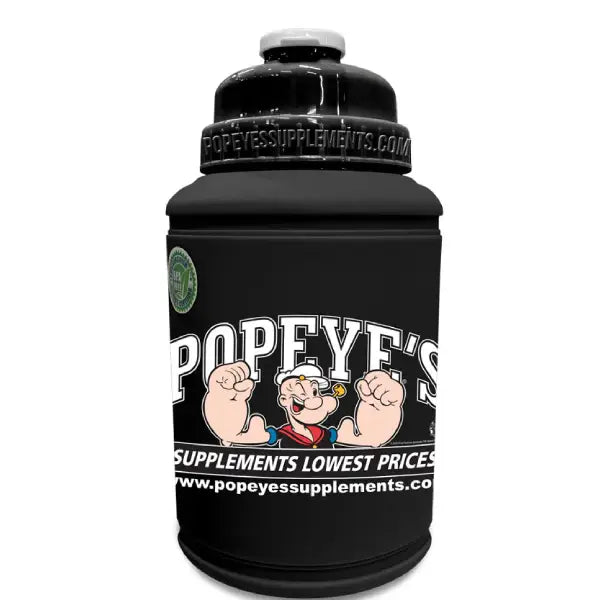 Popaya nutrition water bottle 1lt black - hydration - Popaya nutrition