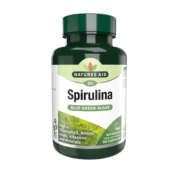 Natures Aid Spirulina 90 Cap