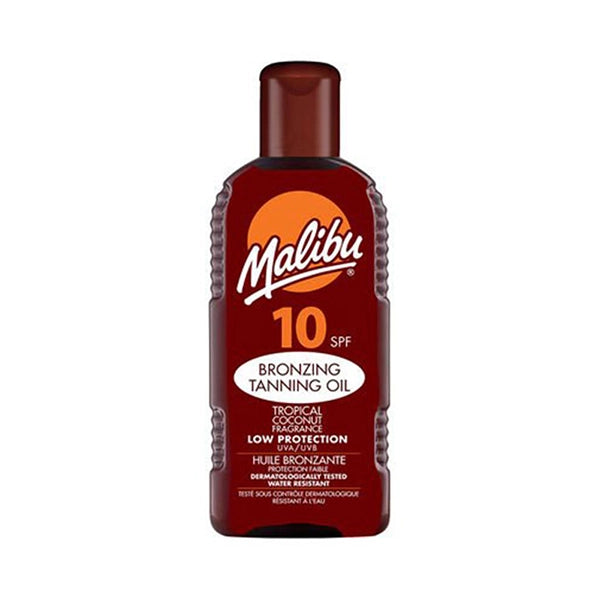 Malibu Spf10 Bronzing Tanning Oil 200ml