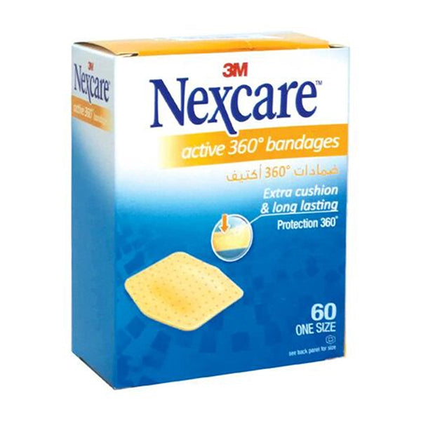 Nexcare Extra Cushion &amp; Long Lasting One Size 60 Pieces