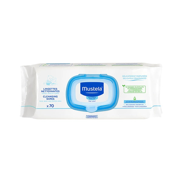 Mustela Cleansing Wipes 70 Pieces