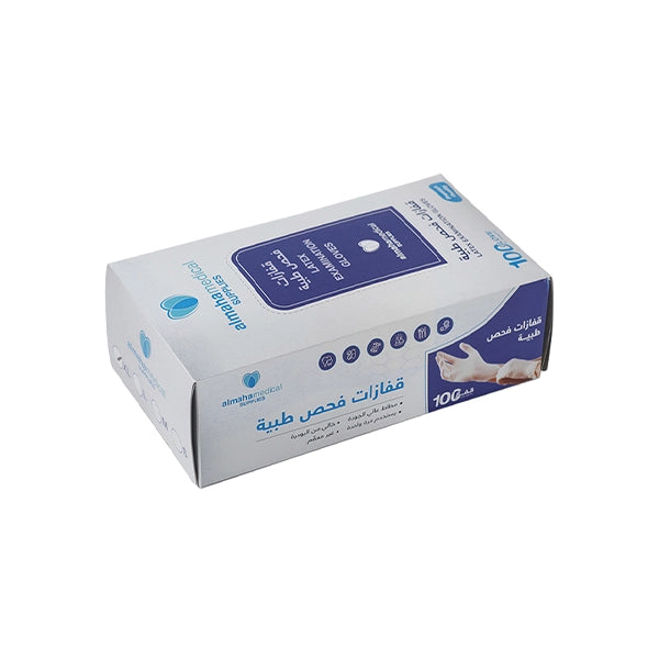 Almaha Latex Gloves Large   100 Pcs