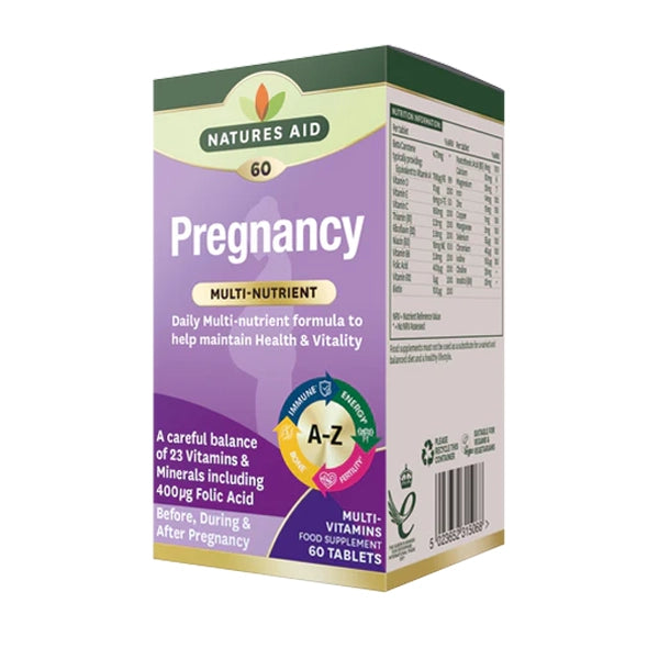 Natures Aid Pregnancy Vitamins 60 Tab
