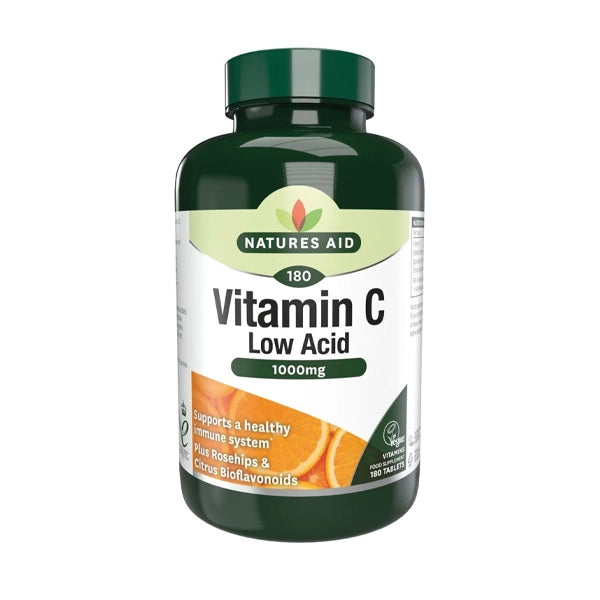 Natures Aid Vitamin C 1000mg Low Acid Tab 30's