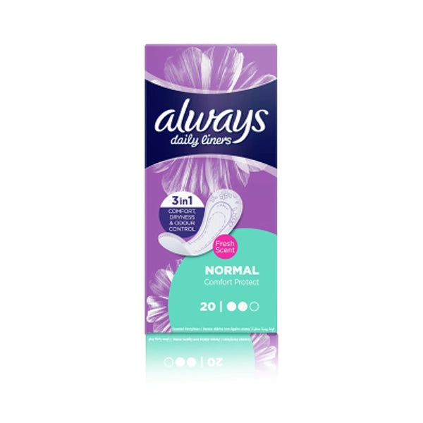 Always Daily Liners Normal 20 Scented Pantyliners