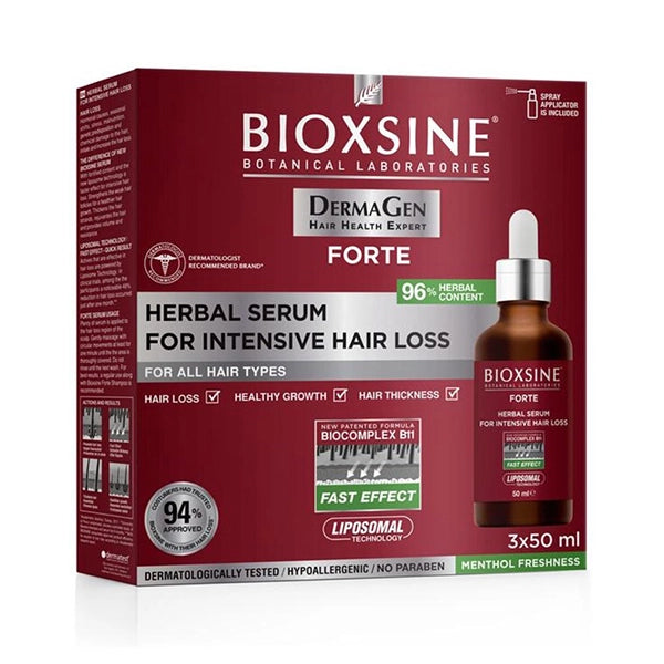 Bioxsine Herbal Forte Serum For Intensive Hair Loss 3 X 50ml