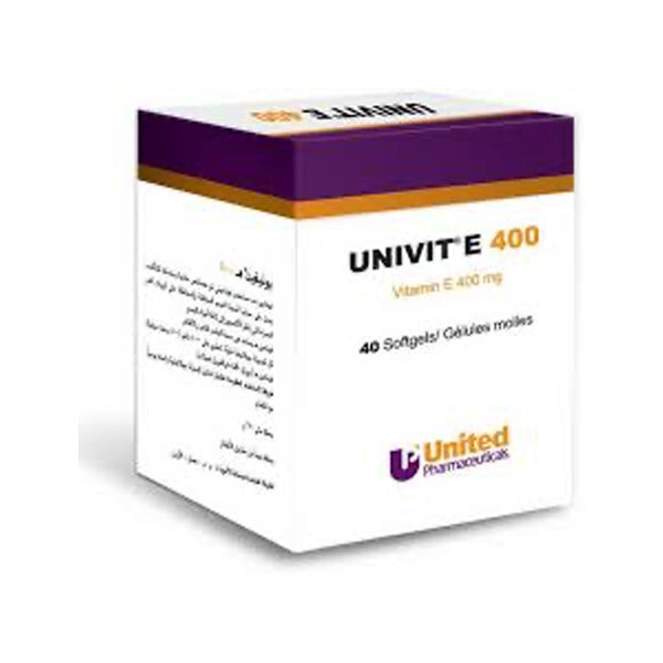 Univit Vit E 400 Mg 40 Softgels