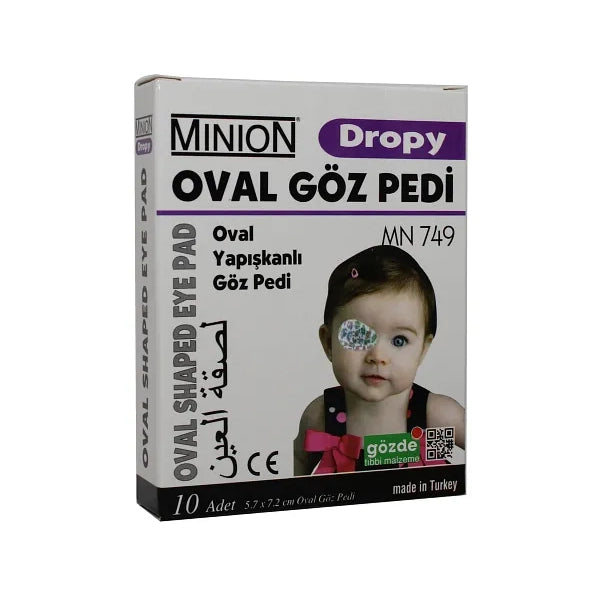 Minion Eye Patch Child Oval Shaped 10's 