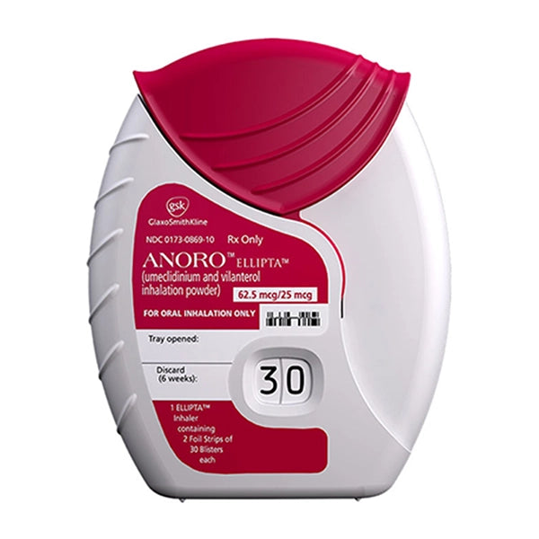 Anoro Ellipta 62.2/25mcg 30's Doses
