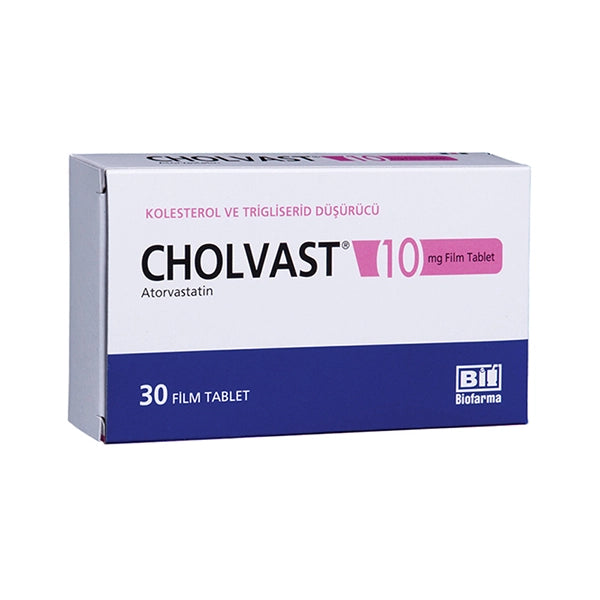 Cholvast 10mg Tab 30's