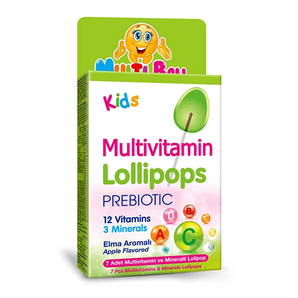 MultiBall Lollipops Multivitamins Prebiotic 7 Pieces